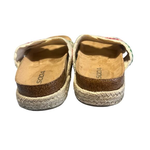 Soda Crochet Espadrille Sandals Size 7 - Picture 3 of 5